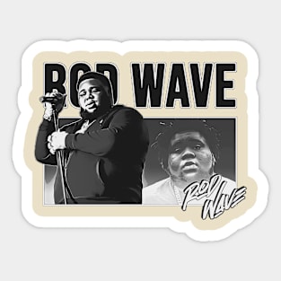 Rod Wave Retro Style BW Sticker